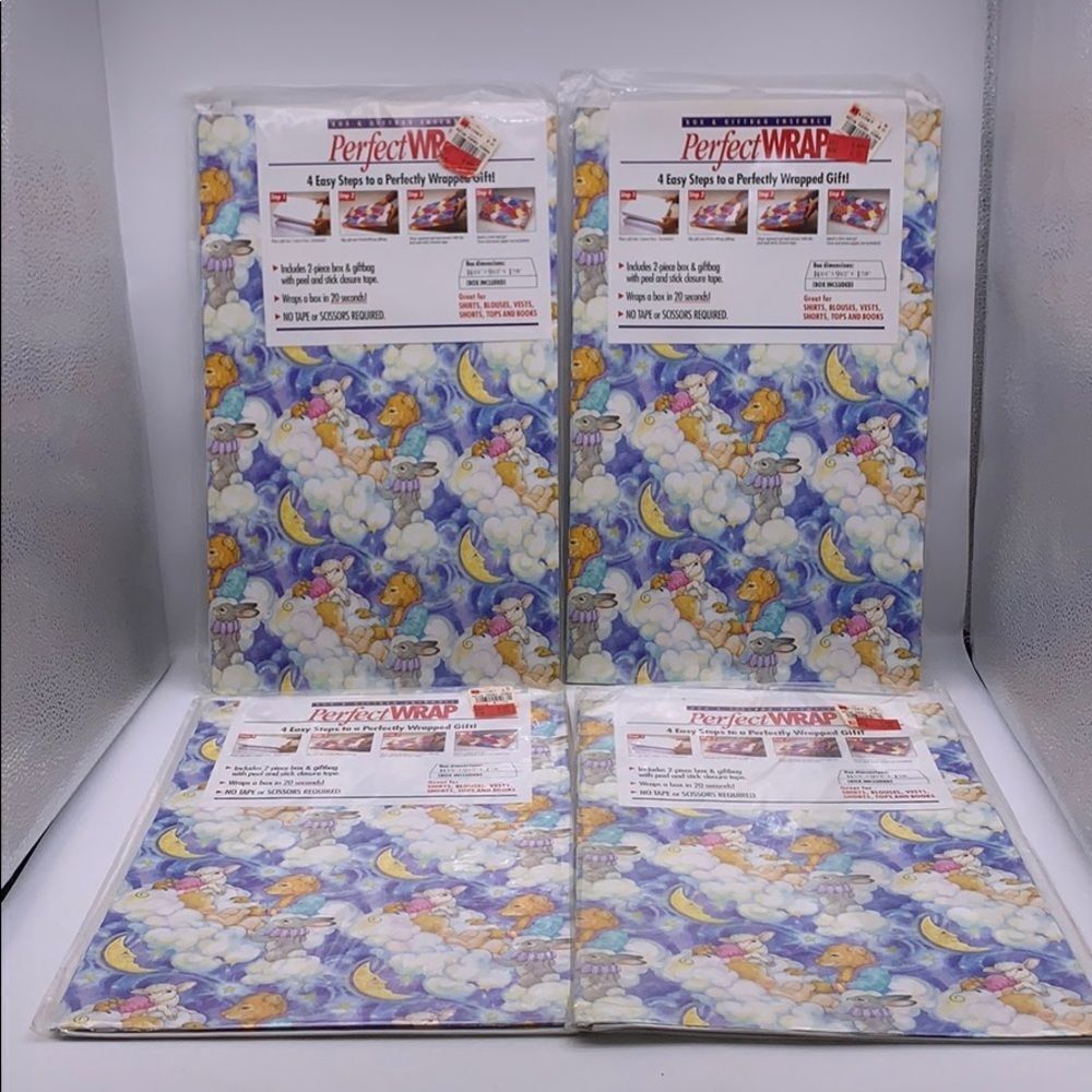Vintage Perfect Wrap Gift Wrap Kit Lot of 4